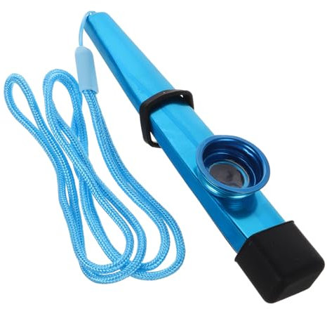 ADOCARN 1 Satz Musikalisches für Blaue Kazoo Metall-Kazoo-Instrument Kazoo Kazoo-Musikinstrument Musikinstrumente Kazoos für den Anfang Stoff Blue