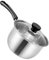 Warmhm Stainless Steel Milk Saucepan with Random Lid Style Single Handle Cooking Pot Heat Resistant Soup Pot for Induction Gas and Electric Hobs for Food and Soups