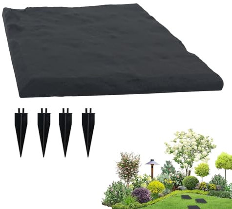 Nixiara Garten Trittsteine Set - Dekorative Wegplatten - Befestigte Trittplatten Mit Erdspießen Für Garten Pool Spielplatz Grabgarten Gehweg