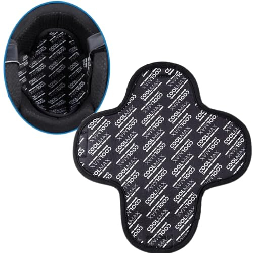Motorradhelm Innenfutter, Smavles Schwarz Helmpolster Motorradhelm Pad Polster Schutz, Motorrad Ersatzpolster Zubehör Schnell Trocknend Atmungsaktives, Schweißableitendes Helmfutter(1Pcs)