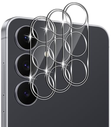 LiiLaa Kamera Schutzfolie für Samsung Galaxy S25 FE, 3 Stück Anti-Kratzen Kameraschutz Glas Folie, HD Klar Kamera Linse Schutzglas