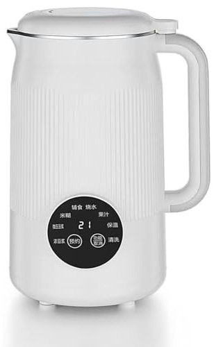 8-in-1 Multifunction Nut Milk Maker - Automatic Plant-Based Blender, One-Button Self-Cleaning, for Milk, Oat Soy Soymilk (White)