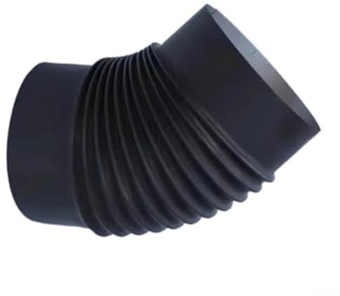 45° Winkelrohr für Edelstahl Rauchrohr 150mm Metall Schornstein Ofenrohr Flexibel Kaminverbinder Zubehör Schwarz