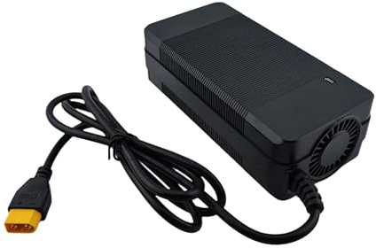 XT60 58.8V 4A Lithium Battery Charger for 14S 52V Electric Bike/Scooter, Black, 150W