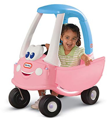 Little Tikes - Principessa Cozy Coupe Gioco Cavalcabile con Clacson che Funziona Davvero, Interruttore di Accensione a Scatto e Tappo del Serbatoio