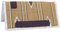 Tough 1 Quadratische Schabracke/Fleece-Unterseite, Taupe/Schwarz/Creme, 30 x 30 cm