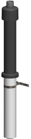 ATEC Abgas Dachhochführung DN 60/100 konzentrisch schwarz 650 mm