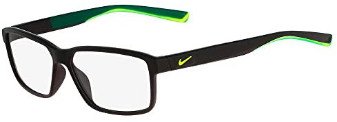 Nike Herren 7092 001 55 Brillengestelle, Schwarz (Matte Black/Volt)