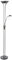 Betta Lighting Mother and Child Uplighter Floor Lamp with Reading Light – Black Chrome with Adjustable Reading lamp - Standing Uplighter for Living Room, Bedroom, Dining Room – G9 33W and R7s 230W
