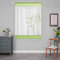 SIMPVALE Raffrollo Vorhang, Grün 60x120 cm Voile Vorhänge Schaffen Sie Eine Gemütliche Innenatmosphäre, Exquisite Florale Muster Transparente Gardinen für Wohnungen, Schlafzimmer, Wohnzimmer, Küche