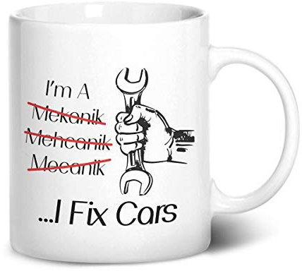 BWW Print - I Fix Cars! Funny Mug - Gift Mug, Ceramic, 11fl.oz.