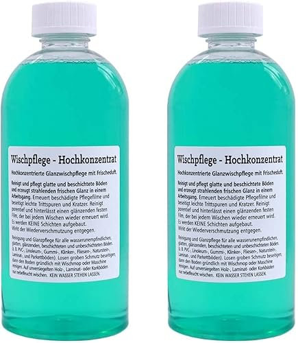 SPARSET - 2x Wischpflege-Konzentrat - Reinigungsmittel für Saugwischer - z. B. Vorwerk Saugwischer Kobold SP520 530 - Bestleistung beim Wischen