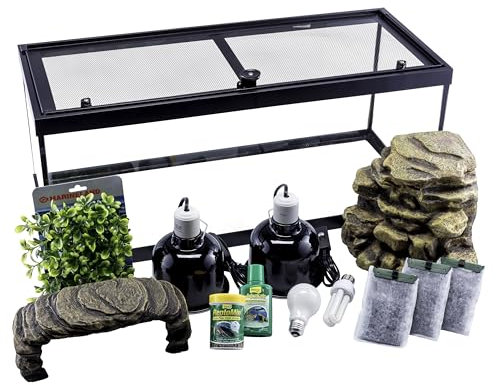 Tetra Deluxe Aquatic Schildkröten-Set, 20 Gallon, 76,2 x 30,5 x 30,5 cm