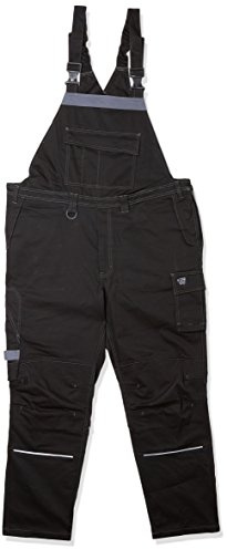 Blaklader 28611516 ANTI-FLAMMEN-LATZHOSE, Schwarz/ Grau, grootte C60