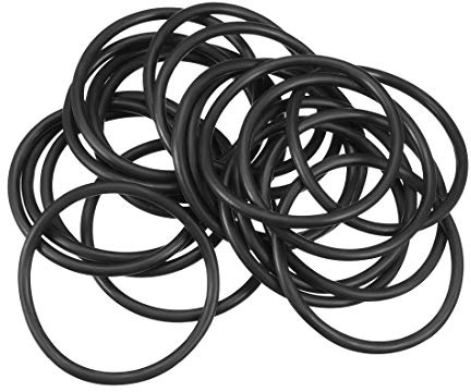 sourcing map 20 Stück Dichtung O-Ringe 47mm AD 40,8mm ID 3,1mm Breite Nitrilkautschuk Metrische Dichtungsringe Gummi Unterlegscheiben für Wasserhahn Schlauch Öl Säure Beständig Schlauch