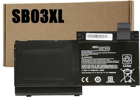 BLESYS SB03XL Notebook Battery for HP EliteBook 820 G1 820 G2 725 G1 725 G2 720 G1 720 G2 825 G1 825 G2 Laptops 11.25V 4000mAh 45Wh
