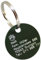 Hundemarke mit Gravur - ID Tag - Adressanhänger - Adressschild - Individuelle - Personalisiert - Diamantgravur (Grün-Matt)