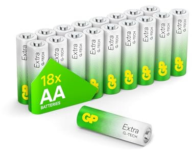 Batterie AA - Set da 20 | GP Extra | Pile Stilo AA Alcaline da 1,5V / LR06 - Lunga Durata