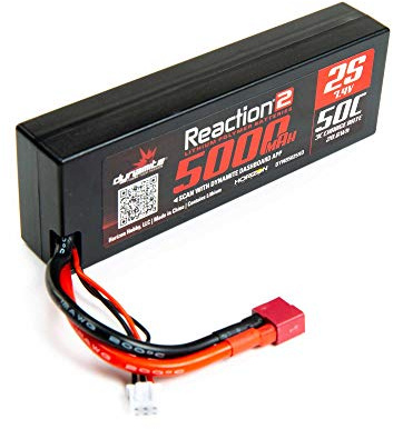 Dynamite 7.4V 5000mAh 2S 50C LiPo - Hardcase: Deans (DYNB5025HD)