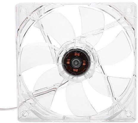 CPU Cooling Fan,12cm USB LED Transparent Colorful Light Cooling Fan PC Computer CPU Cooling Fan 5V USB Port For PC Computer