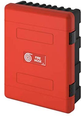 Schlauchkasten Schrank Brandschutzschrank Feuerwehr Outdoor 616x735x270 mm rot