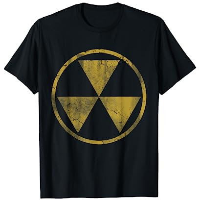 Fallout - Símbolo nuclear retro desteñido Camiseta