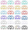 YADOCA 48Pcs 16G Chirurgenstahl Hufeisen Nase Septum Ringe Piercing Schmuck Knorpel Helix Tragus Ohrring Hoop Augenbraue Lip Piercing Ring für Frauen Männer 6mm 8mm 10mm 12mm