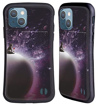 Head Case Designs Licenza Ufficiale Klaudia Senator nella Galassia Bulldog Francese 2 Custodia Cover Ibrida Compatibile con Apple iPhone 13