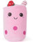 ANBOOR Bubble Tea Kuscheltier Boba Stofftier Plüschtier Milchtee Plüschpuppen Gefüllte Plüsch Kinderspielzeug für Party Gefälligkeiten (25 cm, Erdbeere EIS)