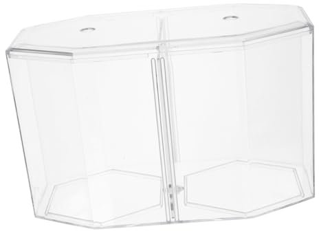 POPETPOP Kasten Achteckiges Aquarium Mini Fischglas Selbstreinigendes Aquarium Kleines Aquarium Fishbowl-vasen Transparentes Aquarium Aquarienzubehör Acryl Betta Fisch Betta-Panzer