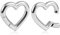 Vankula Ohr Gewichte Hangers Flesh Tunnel Weights Herz Edelstahl für männer damen Ohrpiercing Gestreckte Schmuck 5mm Silber
