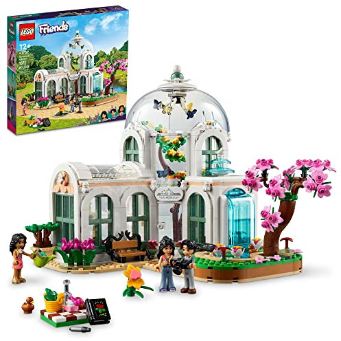 LEGO Friends Botanical Garden 41757 Bauspielzeug-Set, ein kreatives Projekt für Kinder ab 12 Jahren, Bauen und Präsentieren einer detaillierten Gewächshaus-Szene, ein Geschenk für Kinder und