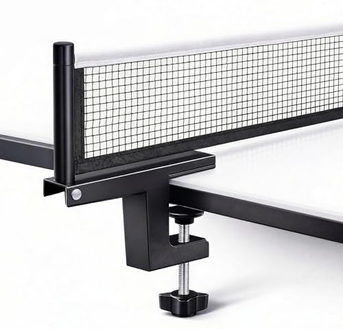 BIHOMIFI Table Tennis Net Ping Pong Net Professional Table Tennis Net and Post Set Adjusting Table Tennis Equipment Professional Foldable Ping Pong Net with Screw Easy to Install and Carry
