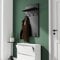 AKKE Garderobenpaneel Wandgarderobe Mit Ablage Wandpaneel Garderobe PVC Maxi Retro-holz 120cm x 60 cm