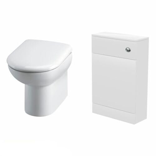 Modern D Shape Bathroom Toilet WC Concealed Tank Cistern Unit