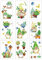 CREATCABIN 9 Blatt Frühlingszwerge Blumen Fensteraufkleber Vogel Schmetterling Topffensteraufkleber Aufkleber Wasserdicht Für Glasfenster Treppe Kühlschrank Spiegel Garten Heimdekorationen 30x19.5cm