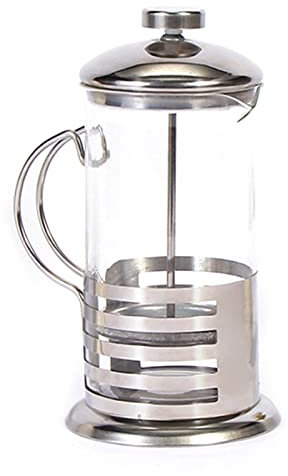 XiVue Caffettiera Manuale Caffettiera Caffettiera Caffettiera caffè Francese Caffettiera per tè Filtro Teiera in Vetro in Acciaio Inossidabile Caffettiera Pressa stantuffo 350 ml