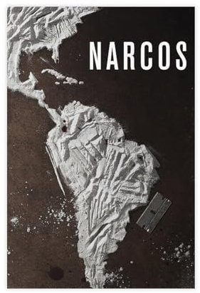 ZOLULA Narcos Poster auf Leinwand, Schlafzimmer, Dekoration, Sport, Landschaft, Büro, Raumdekoration, Geschenk, ungerahmt, 30 x 45 cm