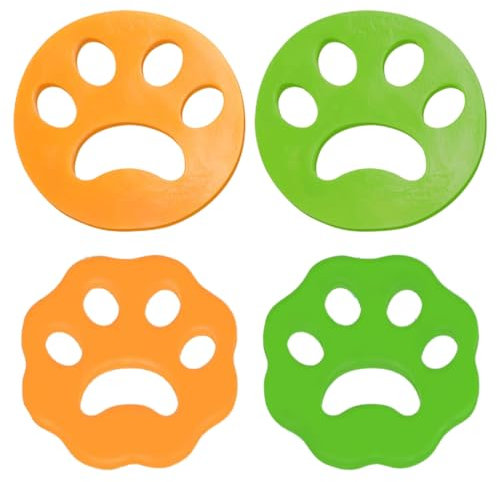 ZCSOWE 4 Pack Tierhaarentferner Waschmaschine,Fusselbälle Waschmaschine, Tierhaar Fusselpfote für Hundehaar Katzenfell und alle Haustiere