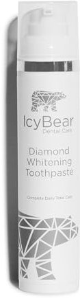 ICY Bear Diamond Stain Removal Toothpaste for Daily Use, Restore Natural Whitening of Your Teeth, 1450ppm Fluoride Toothpaste, Enamel-Friendly, Pump, Mint, 100ml