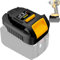 Eid Adaptateur MT20DL pour Makita Batterie vers pour DeWalt Outil,Convertit pour Makita 18V Batterie vers pour DeWalt 20v Max Outil de perçage/Percussion