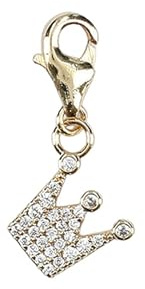 Depesche 11785-074 Charms Express yourself - Anhänger für Halsketten und Armband, Krone, vergoldet, als kleines Geschenk