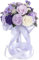 MOJUN Hochzeitssträuße für Braut, Brautjungfer, Blumenstrauß, staubige violette Seidenrose, künstlicher Hochzeitsstrauß, Brautstrauß für Hochzeitszeremonie, Jahrestag, Party, Heimdekoration,
