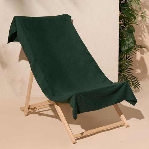 Brentfords Strandtücher für Erwachsene, Waldgrün, superweich, schnell trocknend, Mikrofaser, Schwimmhandtuch, Sommer, Strand, Urlaub, Fitness Handtuch, Herren, 71 cm x 152 cm