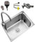 Fregadero Cocina 1 Seno con Escurridor Acero Inoxidable Bajo Encimera 304 Fregadero Acero Inoxidable, Fregadero Bajo Encimera Pequeño de un Seno(Color:C,Size:60 * 40)