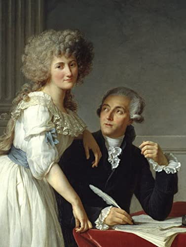 PSVDCTOO Gefeiert Wandbilder Kunst Poster Poster Bilder Detail von antoine laurent lavoisier avec madame lavoisier gemälde von jacques louis david Vintage Wandbild für Heimdekoration 60x90cm