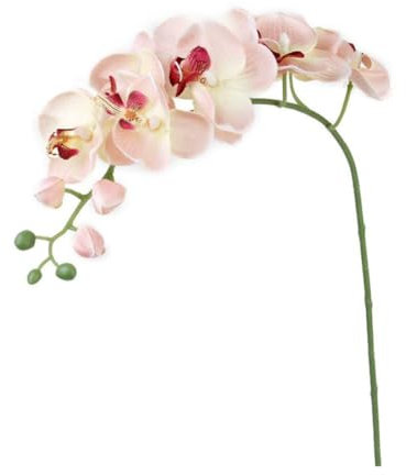 Künstliche Pflanzen Innenorchideenblume, künstliche Innenpflanzen Stamm falsche Seidenphalaenopsis, echte Berührungssimulation Schmetterling Künstliche Orchidee Künstliche Blumen in Töpfen Orchi