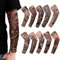 TSHAOUN 10 Stück Tattoo Ärmel Set Gefälschte Sonnencreme Armlinge, Tattoo Ärmel Tattoo Armstrumpf für Männer Frauen Nylon Temporäre Tätowierung Tattoo Strumpf Arm für Karneval Fasching Party (10PCS)