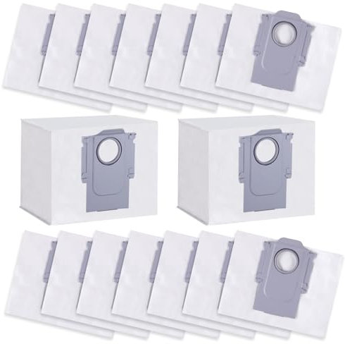 16 Stück Staubbeutel für Roborock S8+/ S8 Pro Ultra/ S7 MaxV Ultra/ S7 Pro Ultra/ Q7+/ Q7 Max+/ Q8 Max+/ Q5 Pro+ Staubsauger Absaugstation, Ersatzbeutel Zubehörset Staubsaugerbeutel Ersatzteile