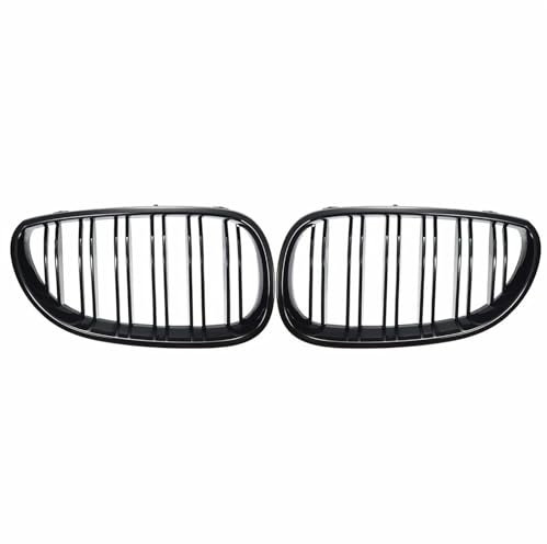 Frontstoßstangen-Kühlergrill Für B&MW 5er E60 E61 M5 520I 535I 550I 2003-2010 Limousine Glänzend Schwarzer Rennsport-Frontgrill Auto-Frontnierengrill